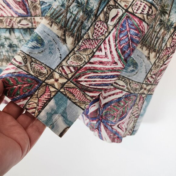 Vintage 90s Reyn Spooner 1994 Hawaiian Shirt Mele Kalikimaka Island Santa sz XL‎ - Picture 4 of 10